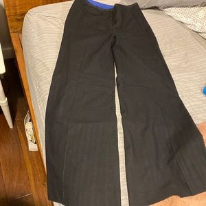 High waist wide leg black pant from anthropologie